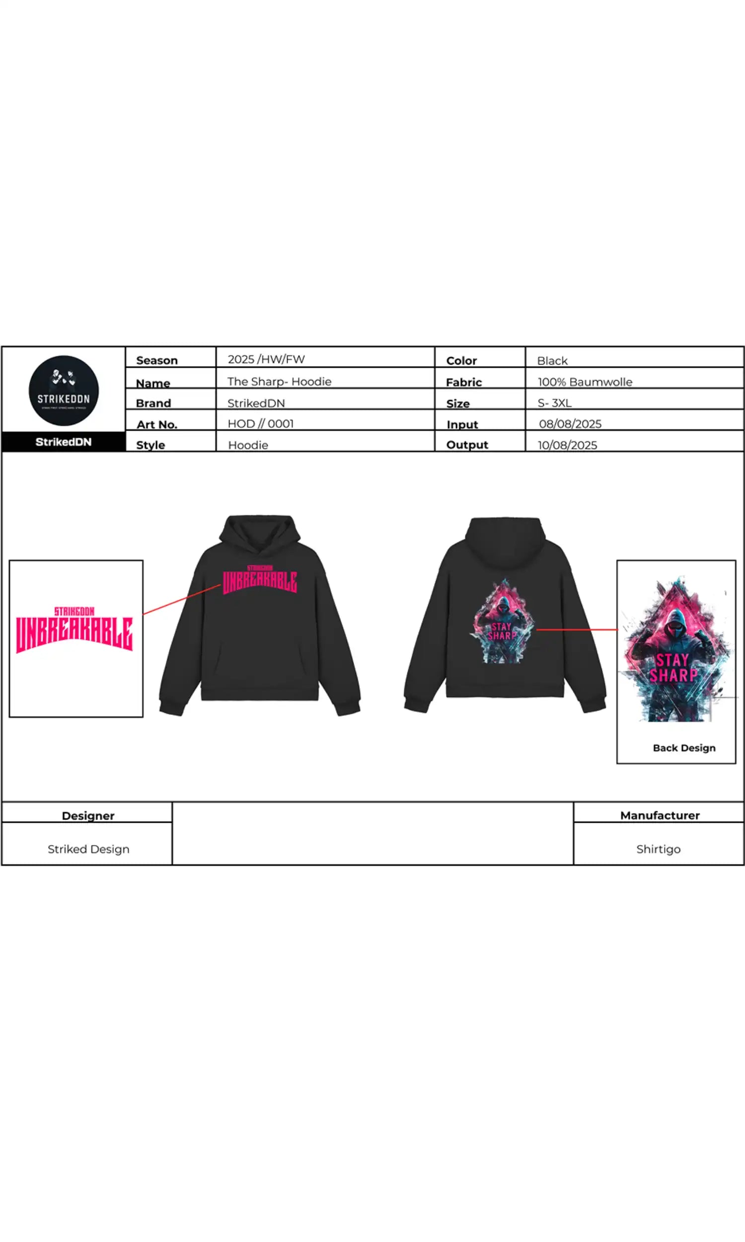 Stay Sharp Hoodie
